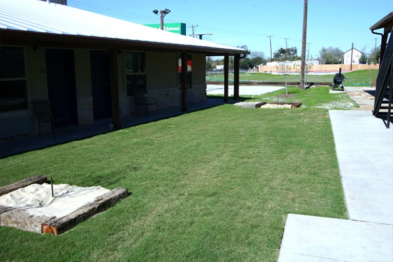 There are two horse shoe pits for guests to enjoy.
